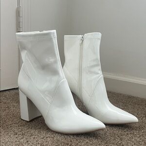 White Ankle Boots